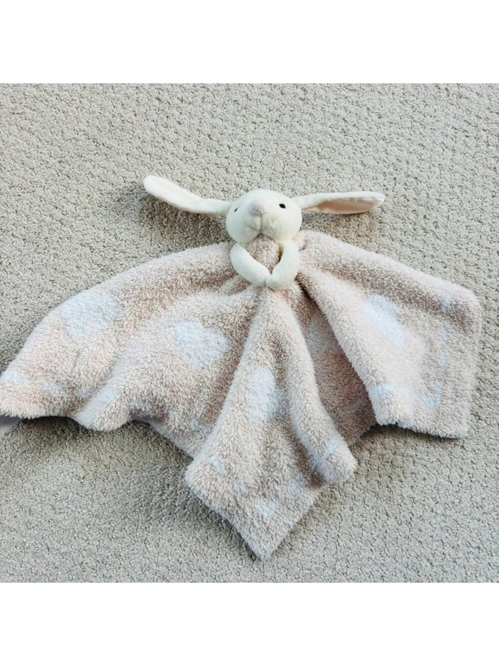 Barefoot dreams soft cozy bunny lovie blanket